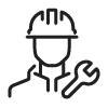 Vector illustration of a repair man